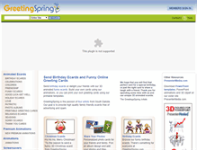 Tablet Screenshot of greetingspring.com